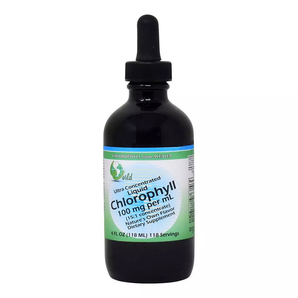 World Organics Ultra Concentrated Liquid Chlorophyll, 4 Oz